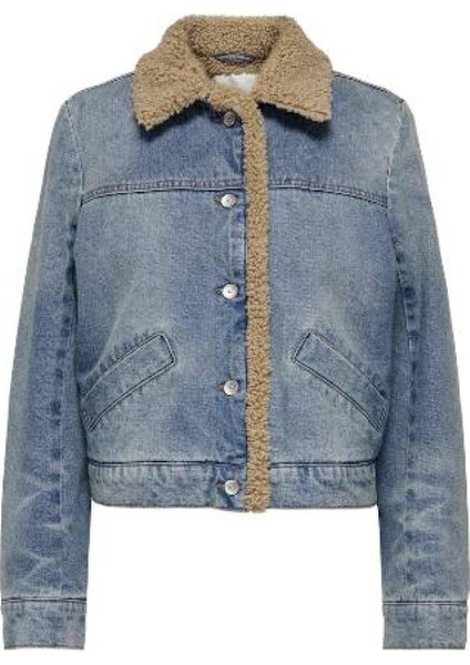 15325567 Onlnadya Ls Teddy Dnm Jacket Gua Kadın Ceket