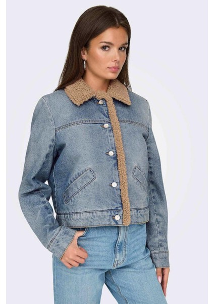 15325567 Onlnadya Ls Teddy Dnm Jacket Gua Kadın Ceket indirimleri