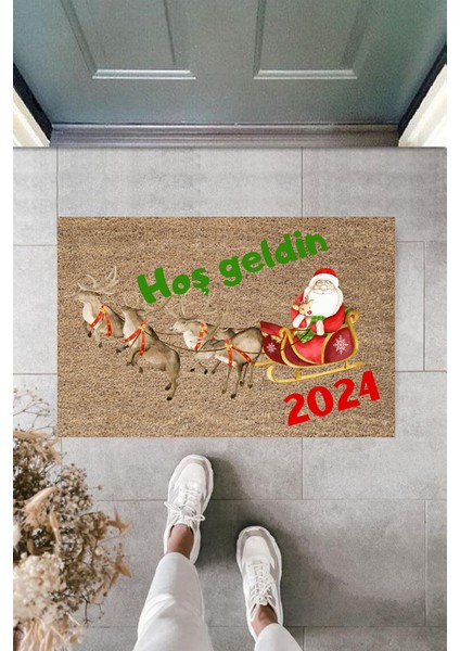 Kapı Önü Paspası Yeni Yıl Konsepti Dijital Baskı PY-175111141