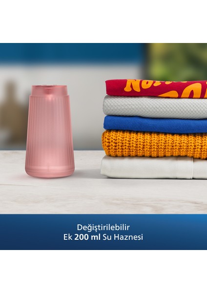 5000 Serisi El Tipi Buharlı Düzleştirici, Seyahat için Taşınabilir, Tak ve Çalıştır, Lacivert, STH5030/20