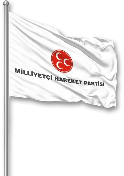 Mhp Parti Bayrağı 150X225 cm Raşel Kumaş