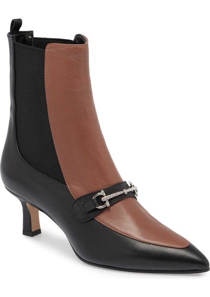 Siyah Hakiki Deri Kadın Klasik Bot - K23K1BT66861-J5Z