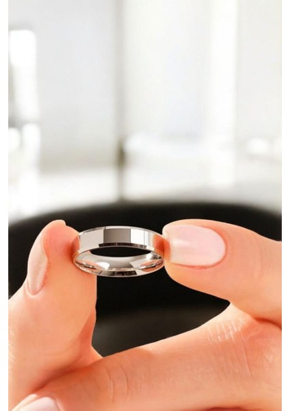 925 Ayar Gümüş Alyans, Nişan Yüzüğü, Erkek Alyans, Düz Alyans