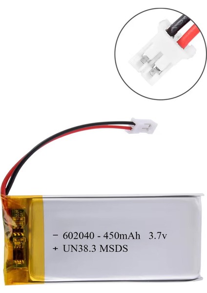 602040 3.7 Volt 450 Mah Lityum Polimer Pil fiyatları
