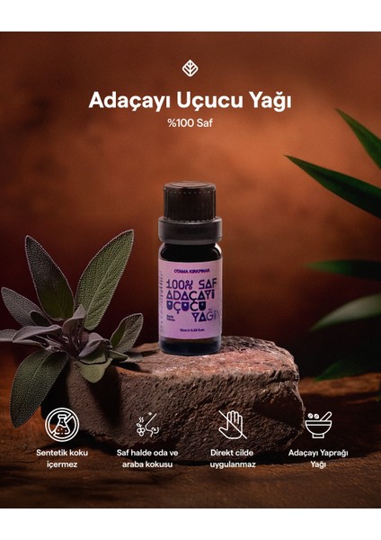 %100 Saf Adaçayı Uçucu Yağı