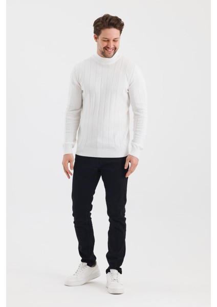 Alexandergardı Yarım Balıkçı Yaka Regular Fit Triko Kazak (E24-EZE-34)