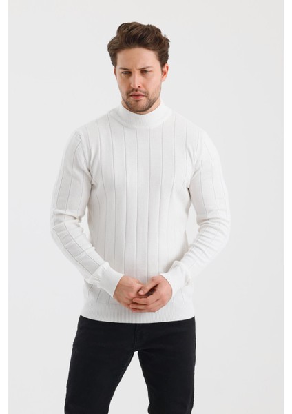Alexandergardı Yarım Balıkçı Yaka Regular Fit Triko Kazak (E24-EZE-34)