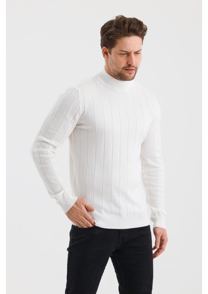 Alexandergardı Yarım Balıkçı Yaka Regular Fit Triko Kazak (E24-EZE-34)