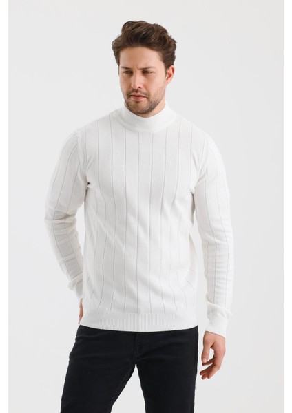 Alexandergardı Yarım Balıkçı Yaka Regular Fit Triko Kazak (E24-EZE-34)