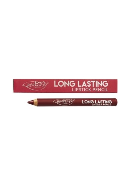 Purobio Long Lasting Lipstick Pencil 3.0 gr-Çilek Kırmızı
