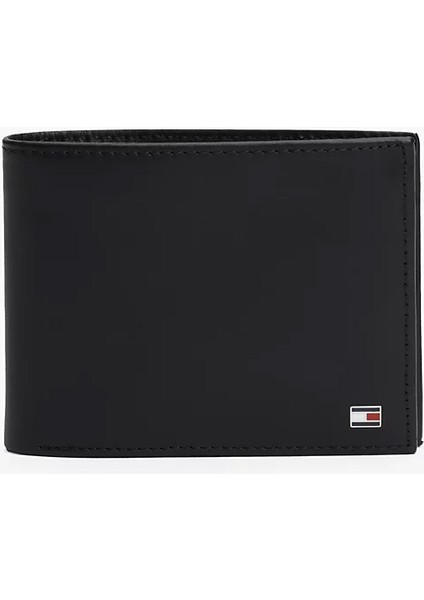 Tommy Hilfiger Erkek Bifold Deri Cüzdan - Siyah