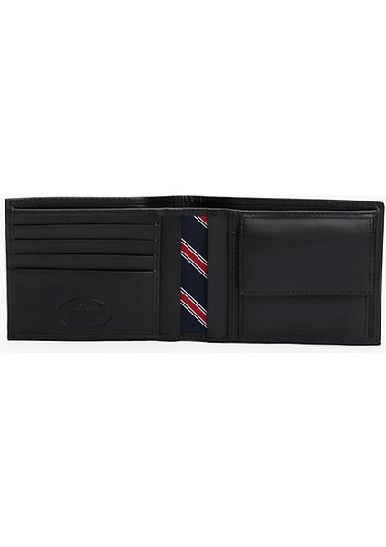 Tommy Hilfiger Erkek Bifold Deri Cüzdan - Siyah