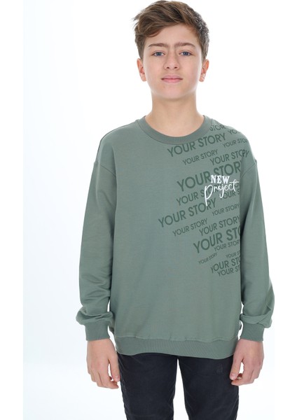 Erkek Çocuk Baskılı Sweatshirt