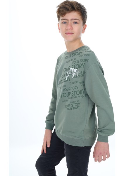 Erkek Çocuk Baskılı Sweatshirt modelleri