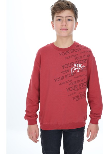 Erkek Çocuk Baskılı Sweatshirt
