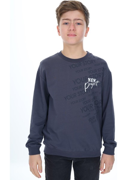Erkek Çocuk Baskılı Sweatshirt