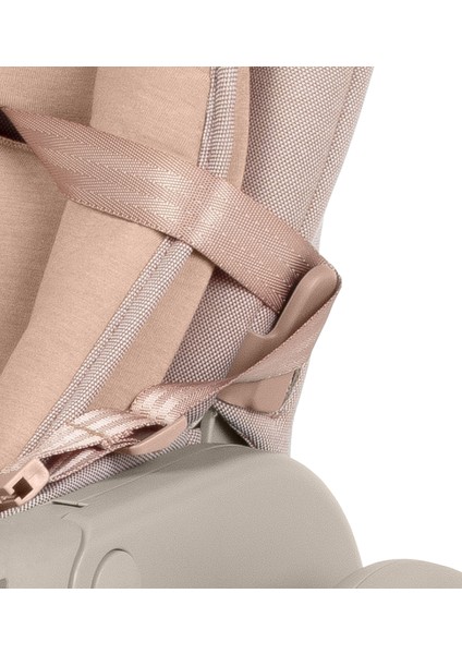 Minla Plus 6'sı Bir Arada Ahşap Görünümlü 4 Tekerlekli Mama Sandalyesi Elegance Terra