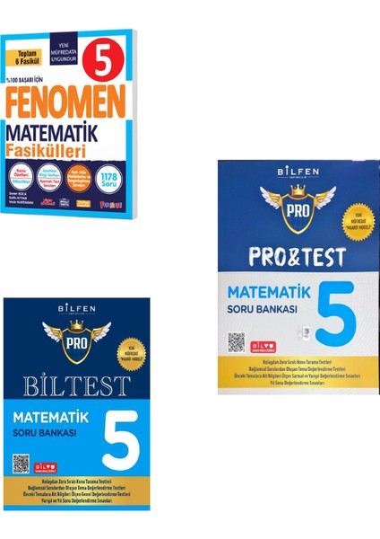 5. Sınıf Biltest Matematik Soru Bankası 3 Kitap