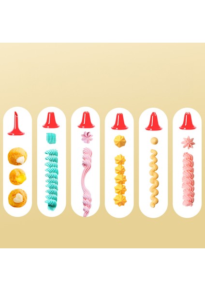 Pişirme, Şeffaf Krema Veya Krem ​​dekorasyon Için Kurabiye Pres Tabancası Seti, Kendin Yap Bisküvi Kurabiye Makinesi ve Dekorasyon Için Sprey Kurabiye Pres Kiti (Yurt Dışından) modelleri