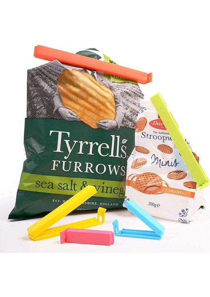 Gıda Paketleri Için Plastik Çip Klipsleri, Gıda, Mutfak ve Ev Için Kavisli Tasarım Sızdırmazlık Poşeti Klipsleri, Küçük Boy, Orta Boy, Büyük Boy (6,5 Cm, 9 Cm, 14 Cm) (Yurt Dışından) fırsatları