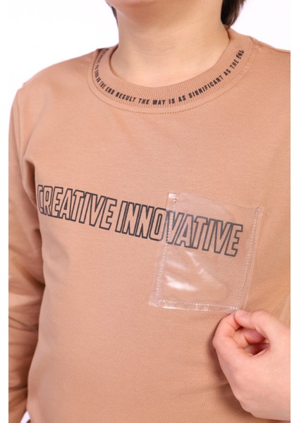 Erkek Çocuk Creatıve Innovatıve Baskılı Sweatshirt fiyatları