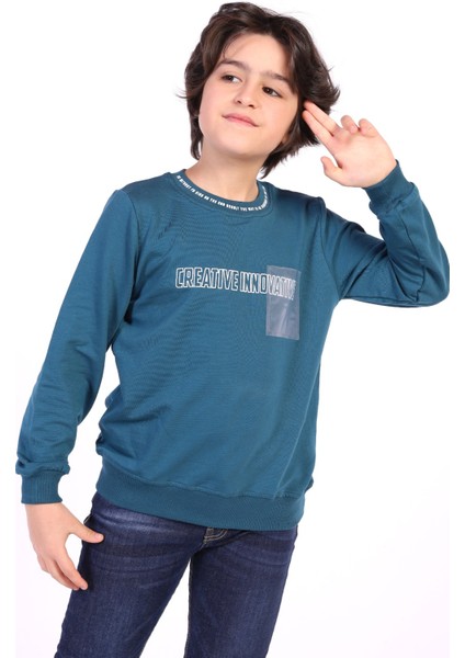 Erkek Çocuk Creatıve Innovatıve Baskılı Sweatshirt