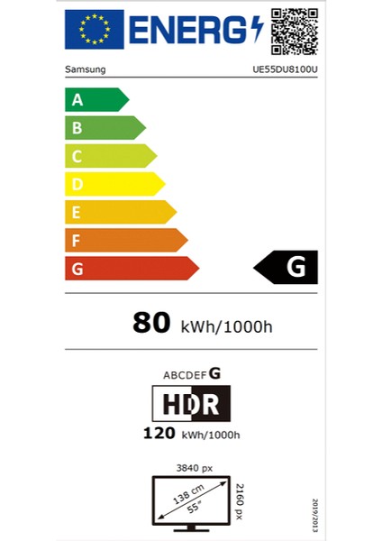 55DU8100 55" 139 Ekran Uydu Alıcılı 4K Ultra HD Tizen Smart LED TV