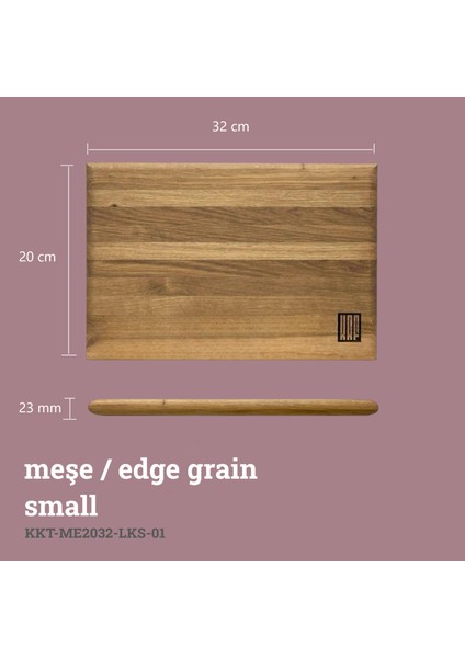 Kaf Ahşap Lüks Kesme Tahtası Meşe Small