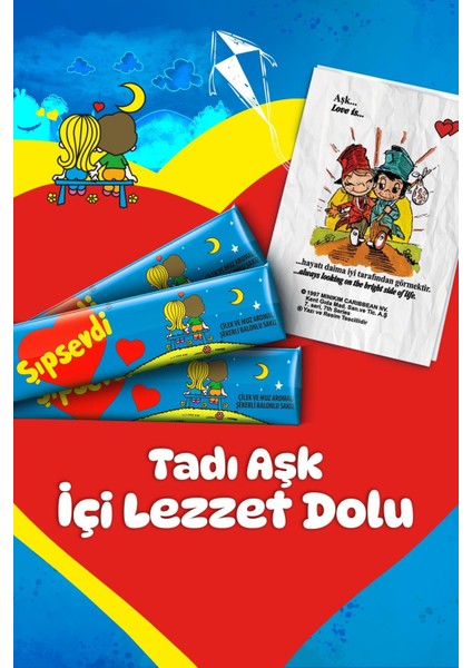 Şıpsevdi Çilek & Muz Aromalı Balonlu Nostaljik Sakız 25 gr - 20 Adet fiyatları