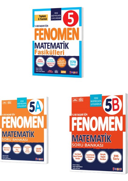 5 Matematık A - B Soru Bankası - Matematik Fasikül Set 3 Kitap