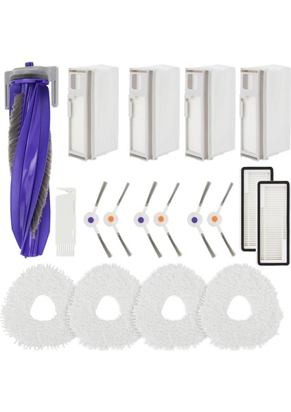 Freo x Ultra Robot Süpürge Yedek Parçaları Ana Yan Fırça Hepa Filtre Paspas Pedleri Toz Torbaları Aksesuarları (Yurt Dışından)