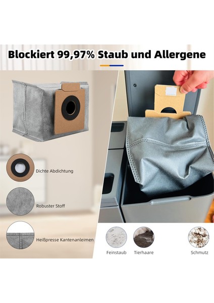 X10 Pro Omni Robot Süpürge Için, Yıkanabilir ve Tekrar Kullanılabilir Ana Yan Fırça Hepa Filtre Paspas Bezi Toz Torbaları (Yurt Dışından) modelleri