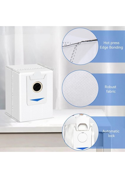 X2 Omni/ X2/ Pro/ DEX86 Robot Süpürge Için Toz Torbaları - Tek Kullanımlık Yedek (Yurt Dışından) modelleri