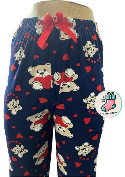 Lüx Unisex Mikro Süet Cepsiz Pijama Altı Tek Alt S5 - Çorap Hediyeli. modelleri