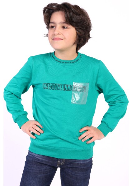 Erkek Çocuk Creatıve Innovatıve Baskılı Sweatshirt