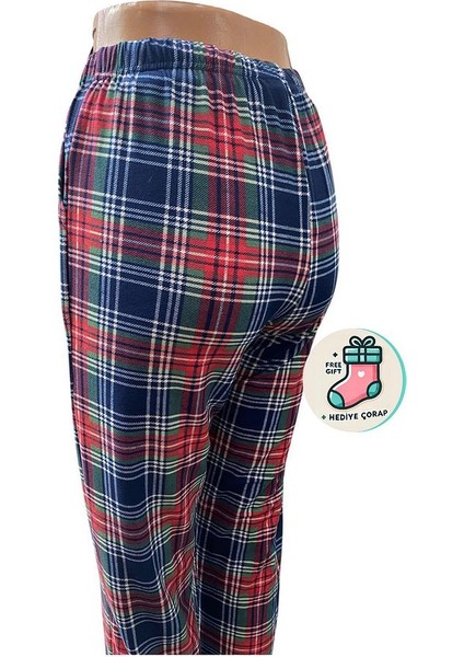 Lüx Unisex Mikro Süet Cepli Pijama Altı Tek Alt Cs1 - Çorap Hediyeli.