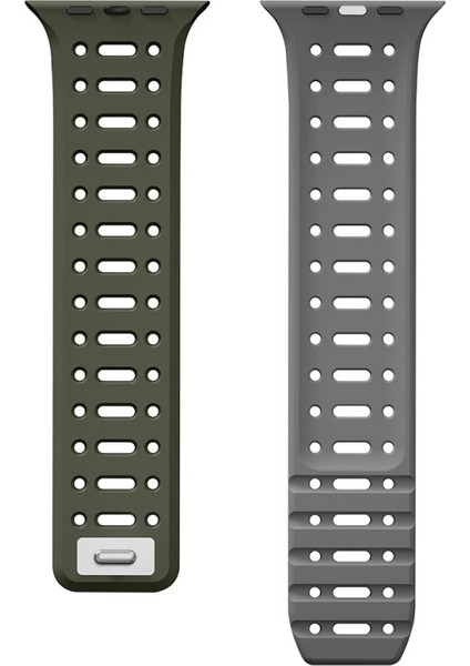 Watch 10 46MM Redclick KRD-124 Silikon Kordon Terletmeyen Delikli Strap Kayış fiyatları