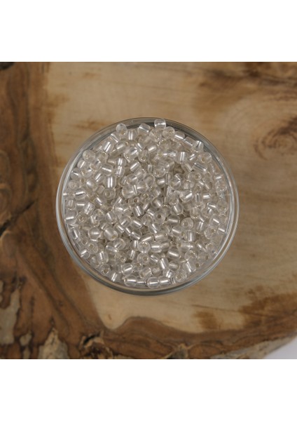 Abc Kum Boncuk Şeffaf Gümüş 4 mm 500 Gram 6/0 - 21 fiyatları