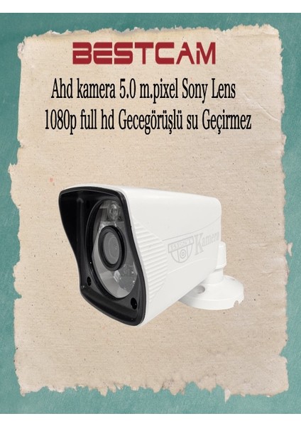Ahd 3350 Kamera 5 Mega Piksel Sony Lensli 1080P Full Hd Gece Görüşlü Su Geçirmez Kamera fiyatları
