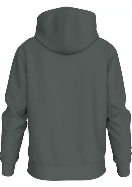Erkek Kapüşonlu Sweatshirt - Gri