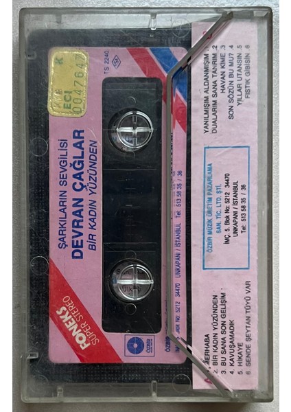 Devran Çağlar - Bir Kadın Yüzünden Kaset fiyatları