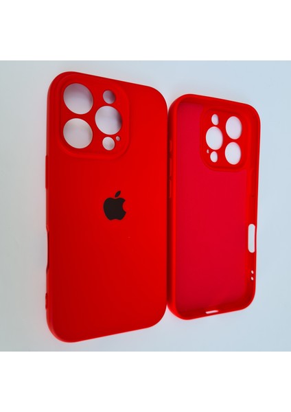 Apple iPhone 16 Pro Max (6.9inç) Kamera Korumalı Içi Kadife Lansman Silikon Kılıf