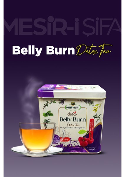 Belly Burn Detox Çayı 8gr 20'li 2'li Kutu Doğal Detoks Tea