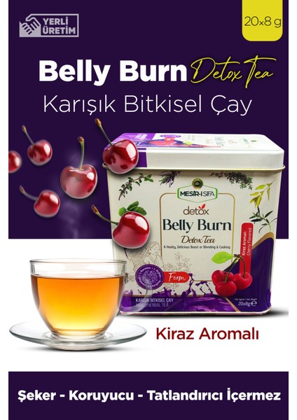 Belly Burn Detox Çayı 8gr 20'li 3'lü Kutu Doğal Detoks Tea