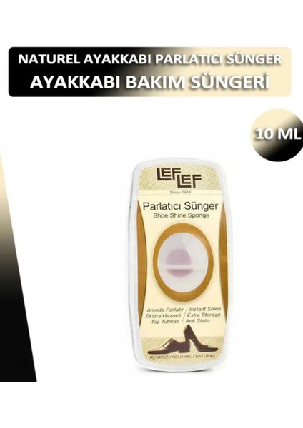 Nuri Leflef naturel Ayakkabı bakım Süngeri