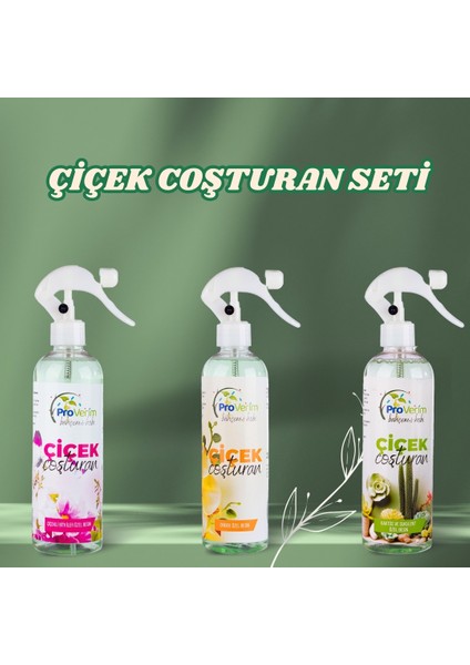3’lü Çiçek Coşturan Seti
