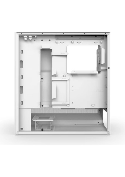 NZXT H5 Flow (2024) Beyaz RGB Temperli Cam USB 3.2 ATX Mid Tower Kasa