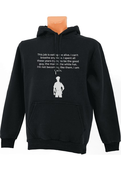 Polis Baskılı Sweatshirt