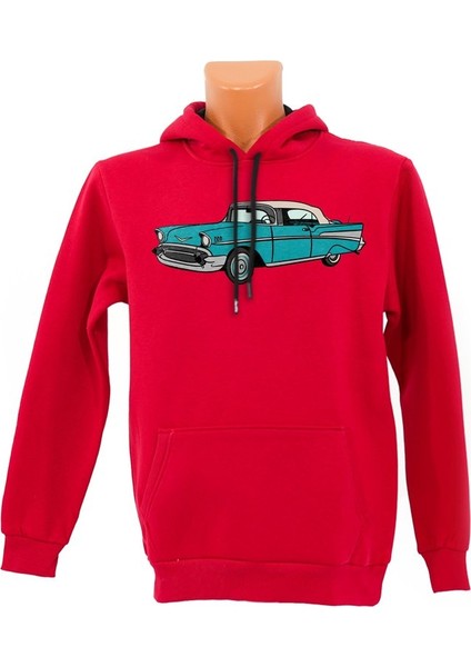 Vintage Car Baskılı Sweatshirt