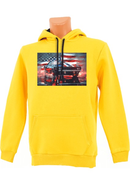 Stars, Stripes & Speed Baskılı Sweatshirt